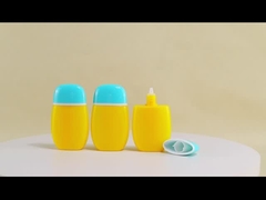 50ml chai kem chống nắng rỗng Lotion Ellipse chai nhựa mờ với logo tùy chỉnh