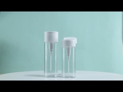 chai mỹ phẩm PET 100ml 120ml 400ml loại bỏ trang điểm chai với đỉnh tròn phẳng