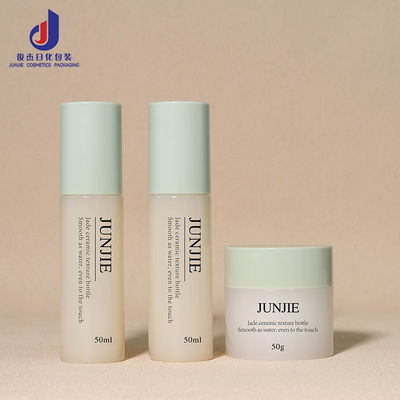 Green Jade mặt Toner chai tùy chỉnh chai nhựa và lọ cho bao bì mỹ phẩm
