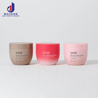 200ml 250ml PET đáy tròn nhựa bơ tóc bình với nắp băng cho Body Scrub và bao bì mỹ phẩm