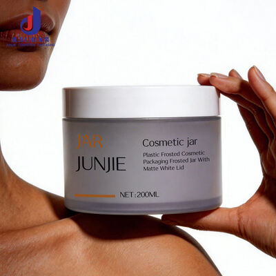 Hỗ trợ môi trường khuôn mặt mắt cơ thể kem da đóng gói bình 50g-250g tùy chỉnh rỗng Frosted màu tím màu xanh dương màu hồng kem mỹ phẩm nhựa bình